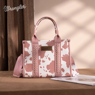 Wrangler Cow Print Concealed Carry Tote/Crossbody