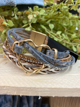 Twilight Heart Wrap Bracelet