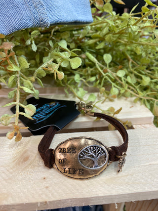Roots & Reflections Leather Bracelet