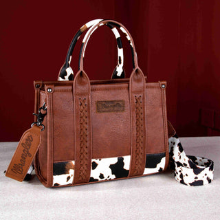 Wrangler Cow Print Concealed Carry Crossbody and Wallet Set