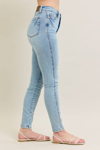 Judy Blue High Waist Tummy Control Light Wash Skinny Jeans 88980