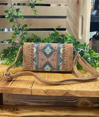 Desert Trails Aztec Phone Wallet Crossbody
