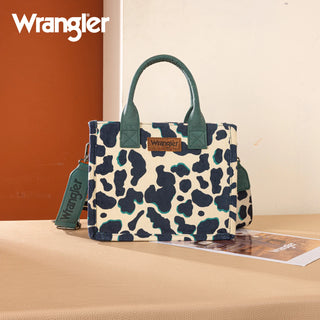 Wrangler Cow Print Crossbody & Wallet Set -Dark Turquoise