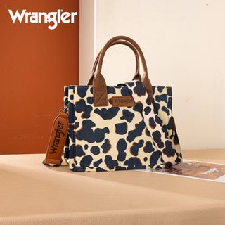 Wrangler Cow Print Crossbody & Wallet Set -Brown