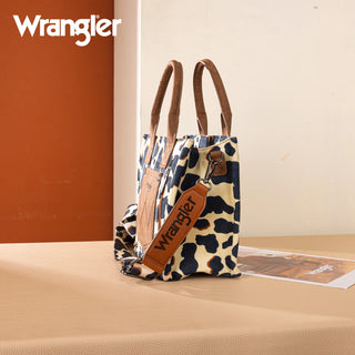 Wrangler Cow Print Crossbody & Wallet Set -Brown