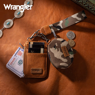 Wrangler Camo Print Tote/Crossbody & Dual Pouch Wristlet Set – Green
