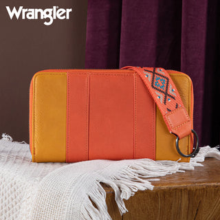 Wrangler Aztec Embroidered Tote/Crossbody and Wallet Set