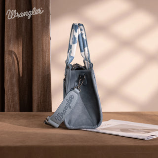 Wrangler Cow Print Concealed Carry Tote/Crossbody