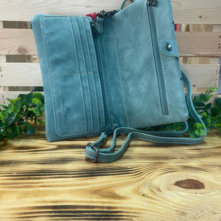 American Bling Turquoise Dreamcatcher Clutch