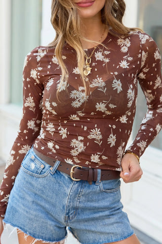 Autumn Bloom Floral Blouse