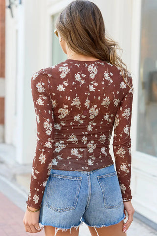 Autumn Bloom Floral Blouse