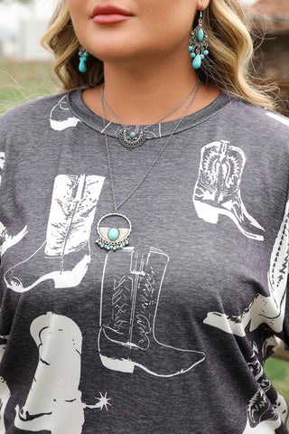 Boot Scootin' Plus Size Graphic Tee