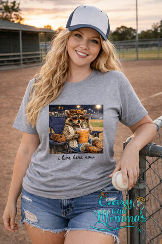 Boujie Racoon I Live Here Now Tee