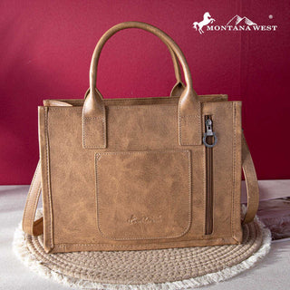 Whipstitch Concealed Carry Tote With Matching Bi-Fold Wallet