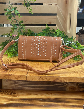 Rodeo Sunset Studded Phone Wallet Crossbody
