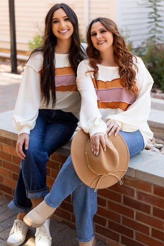 Canyon Sunset Stripe Sweater