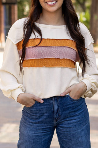 Canyon Sunset Stripe Sweater