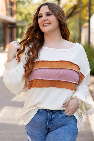 Canyon Sunset Stripe Sweater