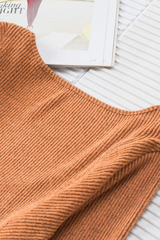 Copper Ridge Ribbed Long Sleeve
