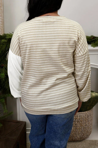 Country Check Plus Size Gingham Top