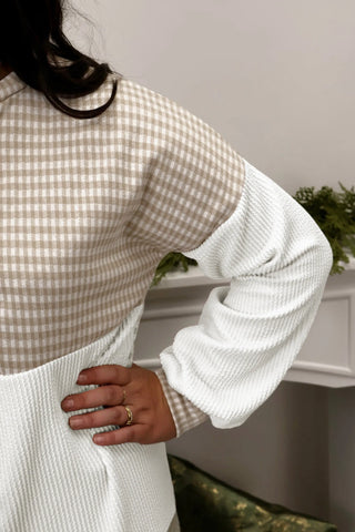 Country Check Plus Size Gingham Top