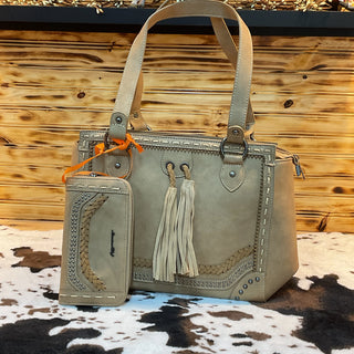 Desert Dune Tassel Tote – Western Fringe Handbag