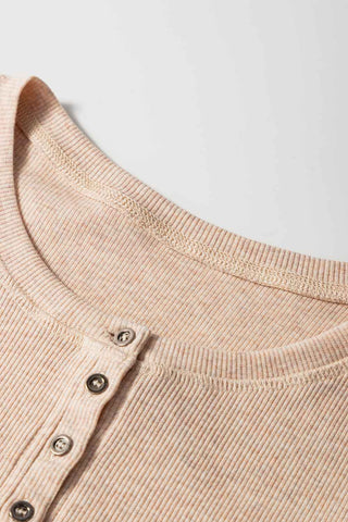 Dessert Dunes Ribbed Henley Tee
