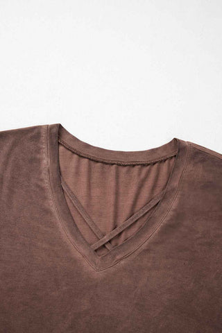 Dusty Trails Criss-Cross Tee