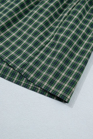 Evergreen Plaid Maxi Dress