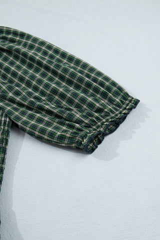Evergreen Plaid Maxi Dress