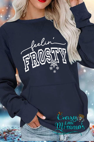Feelin Frosty Pocket Sweatshirt
