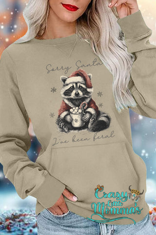 Feral Santa Pocket Sweatshirt