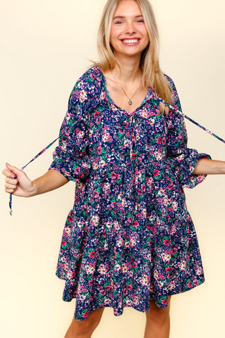 Front of the Floral Bliss Babydoll Dress