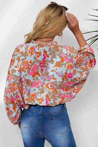 Back of the Free Spirit Floral Blouse