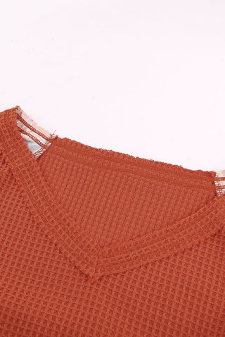 Harvest Bloom Waffle Knit Top