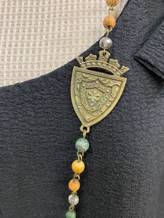 Royal Crest Beaded Necklace