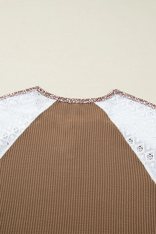 Leopard Lace Country Top