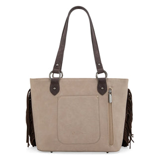 Montana West Fringe Tote with Wallet Set