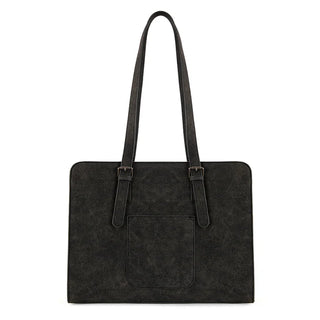 Montana West Black Western Embroidered Tote and Wallet Set