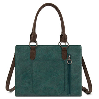 Montana West Tooled Aztec Turquoise Crossbody and Wallet Set