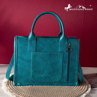 Whipstitch Concealed Carry Tote With Matching Bi-Fold Wallet