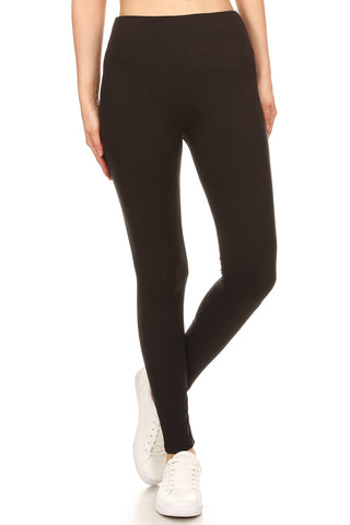 A styled image of Midnight Ranch Black Leggings.