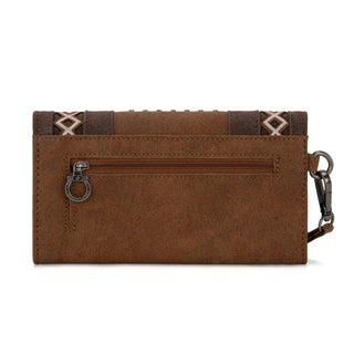 Montana West Cut-Out Embroidered Concealed Carry Tote and Wallet Set