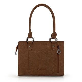 Montana West Cut-Out Embroidered Concealed Carry Tote and Wallet Set