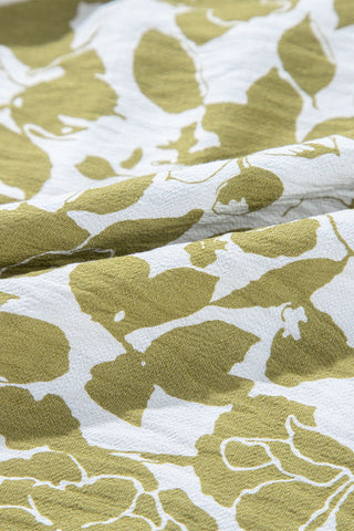 Olive Blossom Smocked Dress