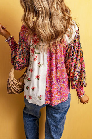 Painted Boho Blouse Back 