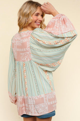 Boho Vintage Top Back