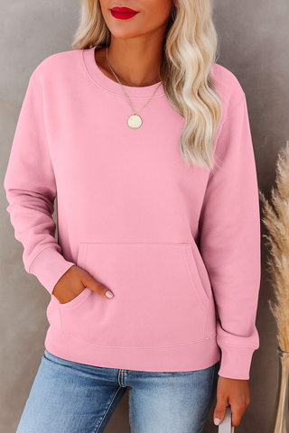 Dusty Rose Comfort Pocket Sweatshirt