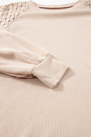 Prairie Grace Lace Shoulder Top