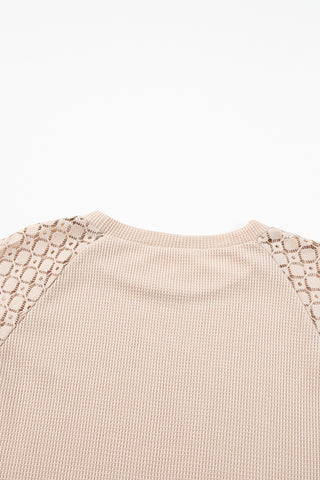 Prairie Grace Lace Shoulder Top